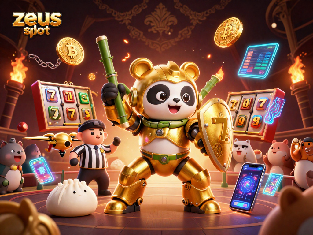 Win big with zeus slot featuring a dynamic gaming scene and exciting elements for gamblers.