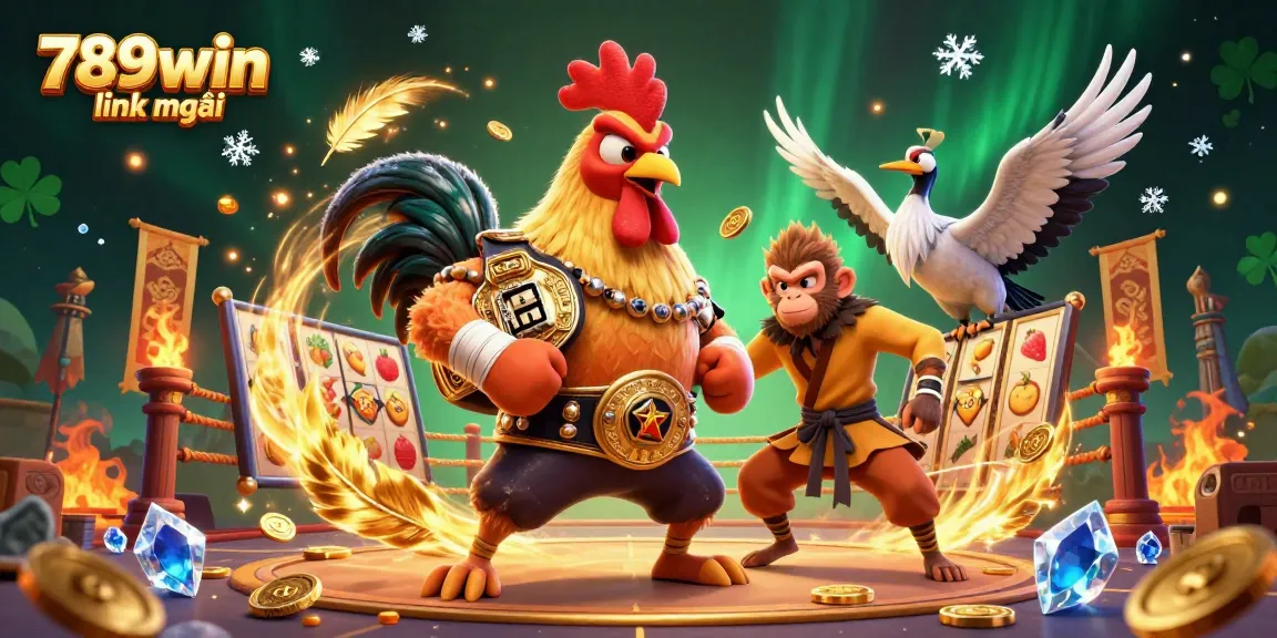 Experience thrilling gaming action at 789win link mới with dynamic character illustrations and vibrant casino elements.