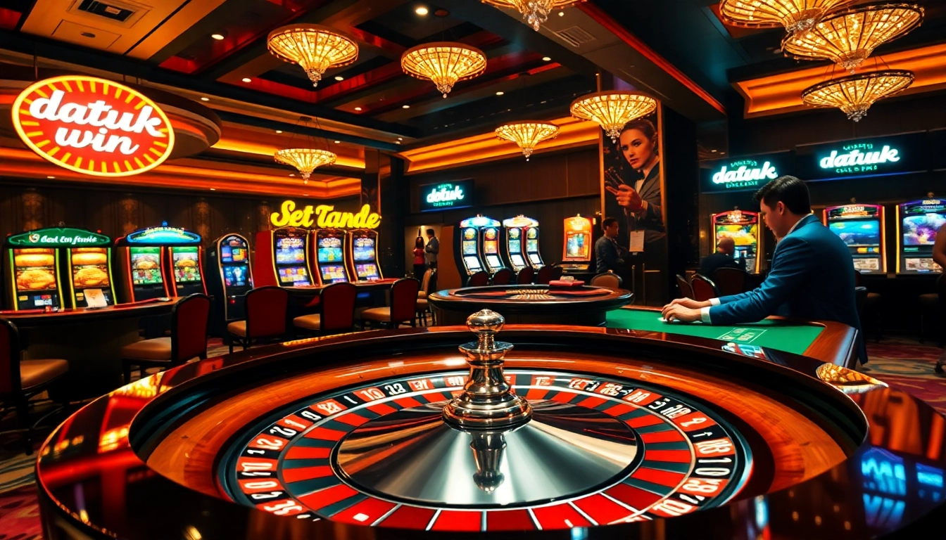Rasakan kegembiraan maksimal dengan Datuk Win di meja kasino mewah kami.
