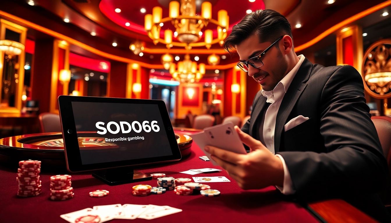 SODO66 players engaging in an exciting online gaming experience at a vibrant casino table.