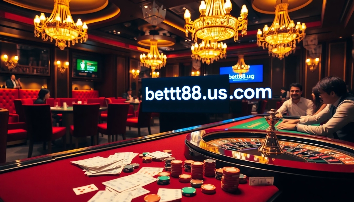 Place bets at the bet88b.us.com casino, featuring engaging poker games and elegant settings.