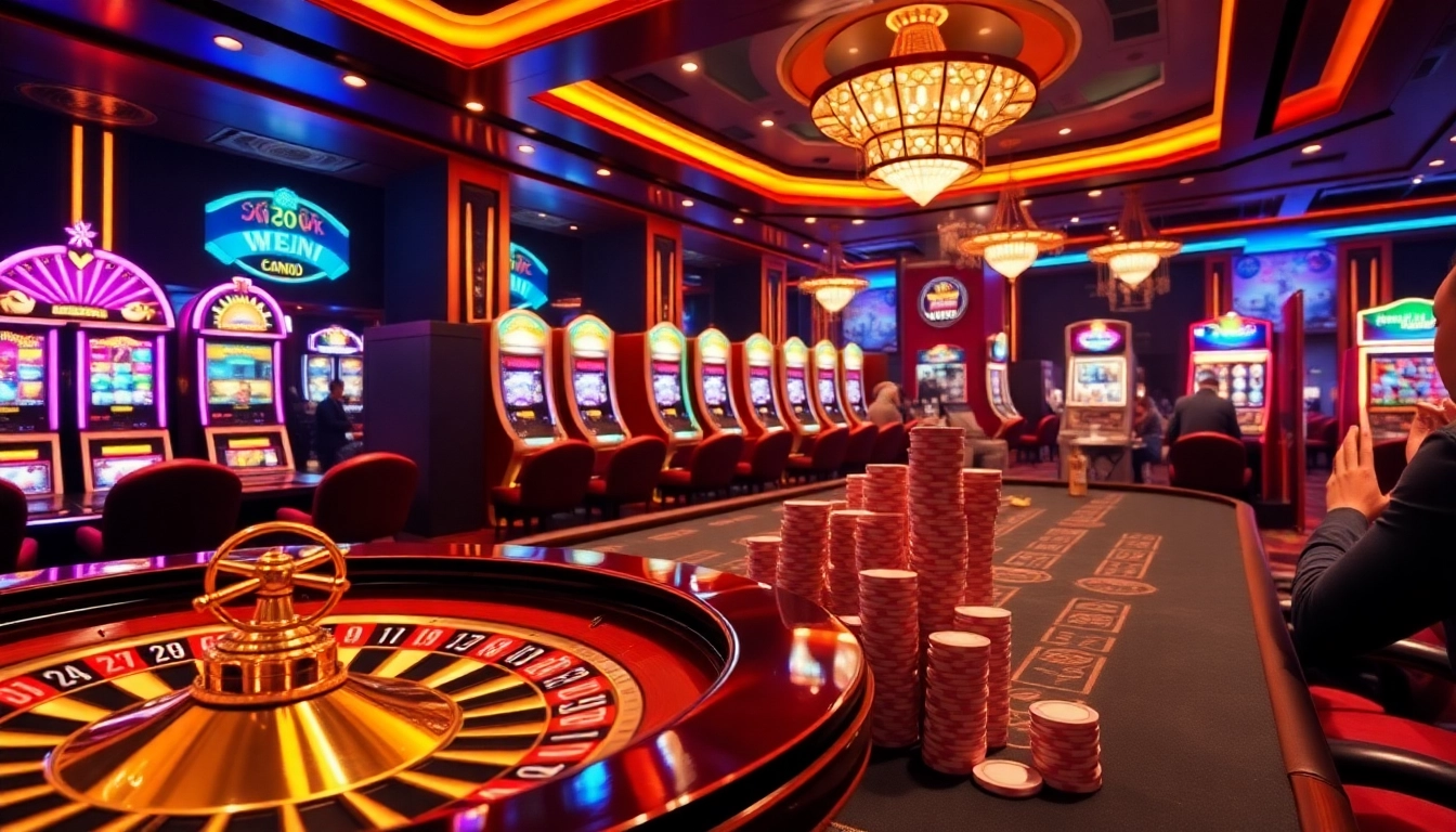 Engage in thrilling games at https://s8hn.com/ with exciting casino tables, poker chips, and vibrant atmosphere.