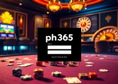 Login to ph365 Casino with vibrant tables and exciting gaming elements.