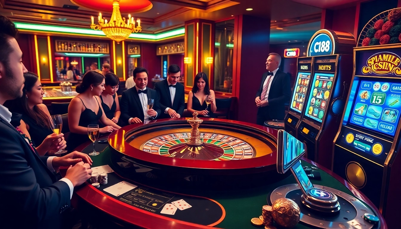 Experience the thrill of C168 with luxurious casino gameplay featuring roulette and jackpots.