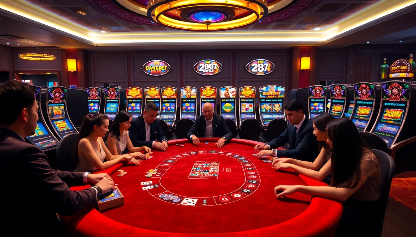 Exciting gaming atmosphere with promotions for khuyến mãi 28bet at a luxury casino.