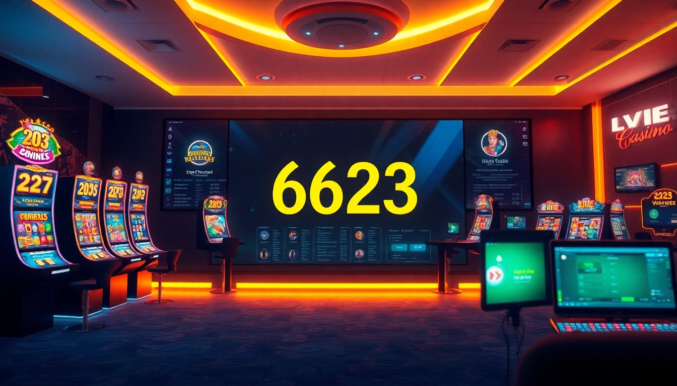 Engaging 6623 online gaming interface showcasing vibrant games and professional design.