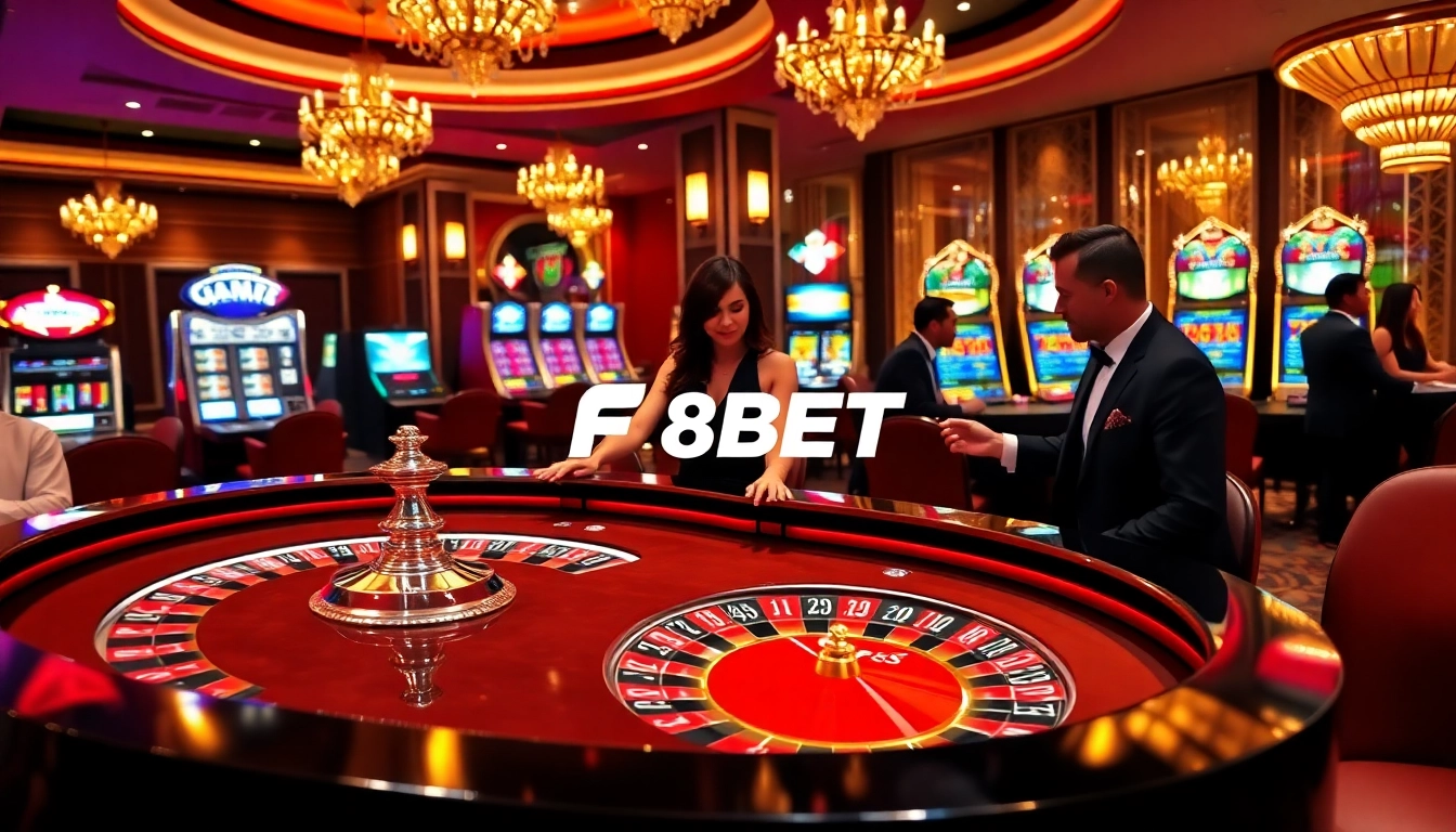 Experience the excitement of F8BET with vibrant casino games and engaging players.