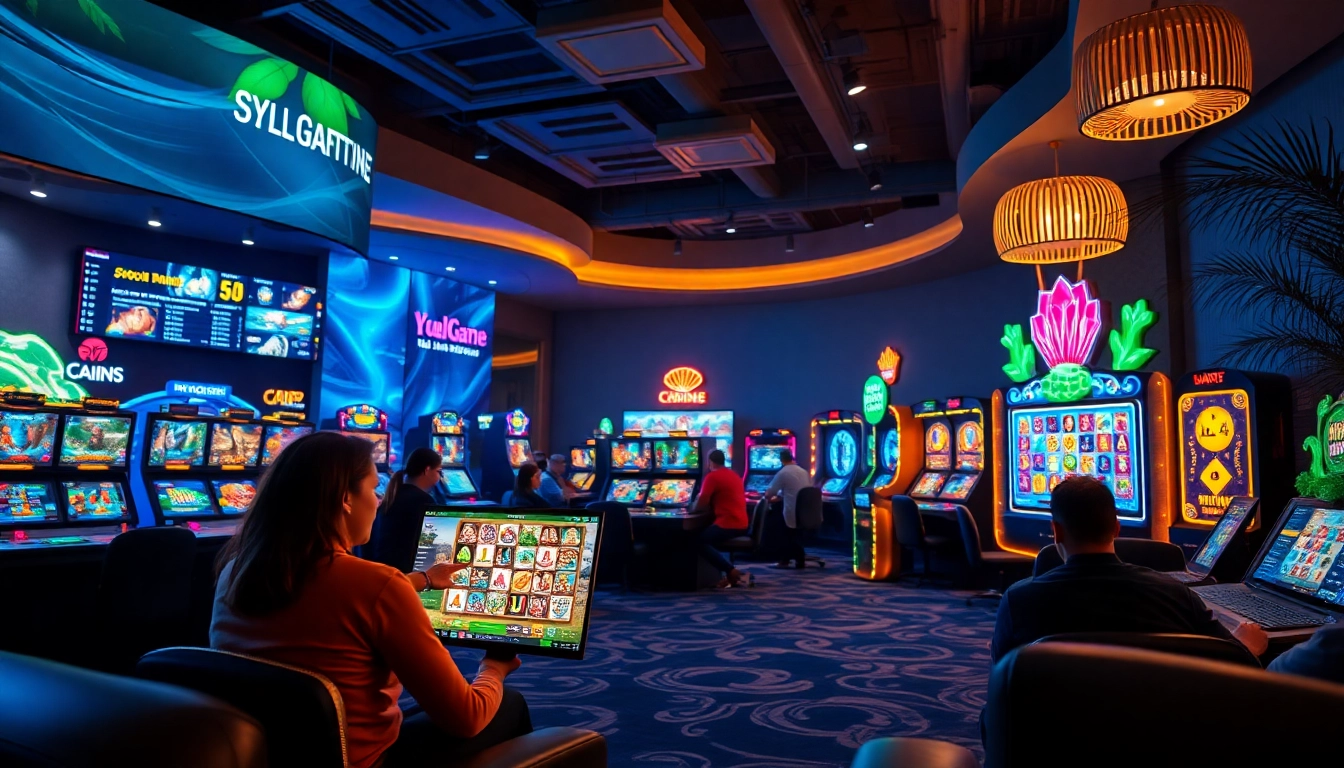 Engaging online gaming scene showcasing 789winn.clothing's vibrant environment with colorful gaming interfaces.