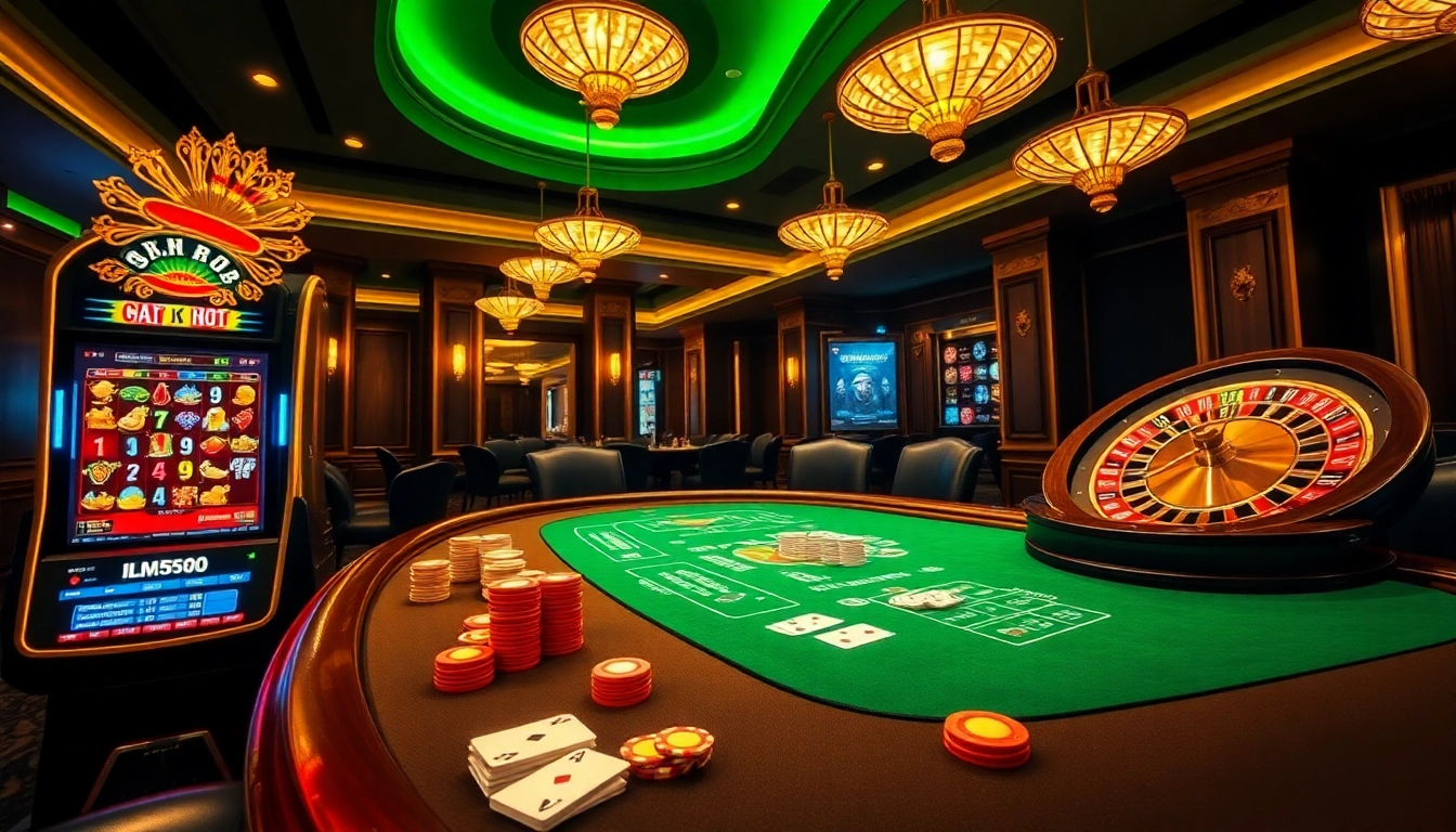 Experience the excitement of Thương Hiệu Cá Cược SC88 at a luxurious casino table.