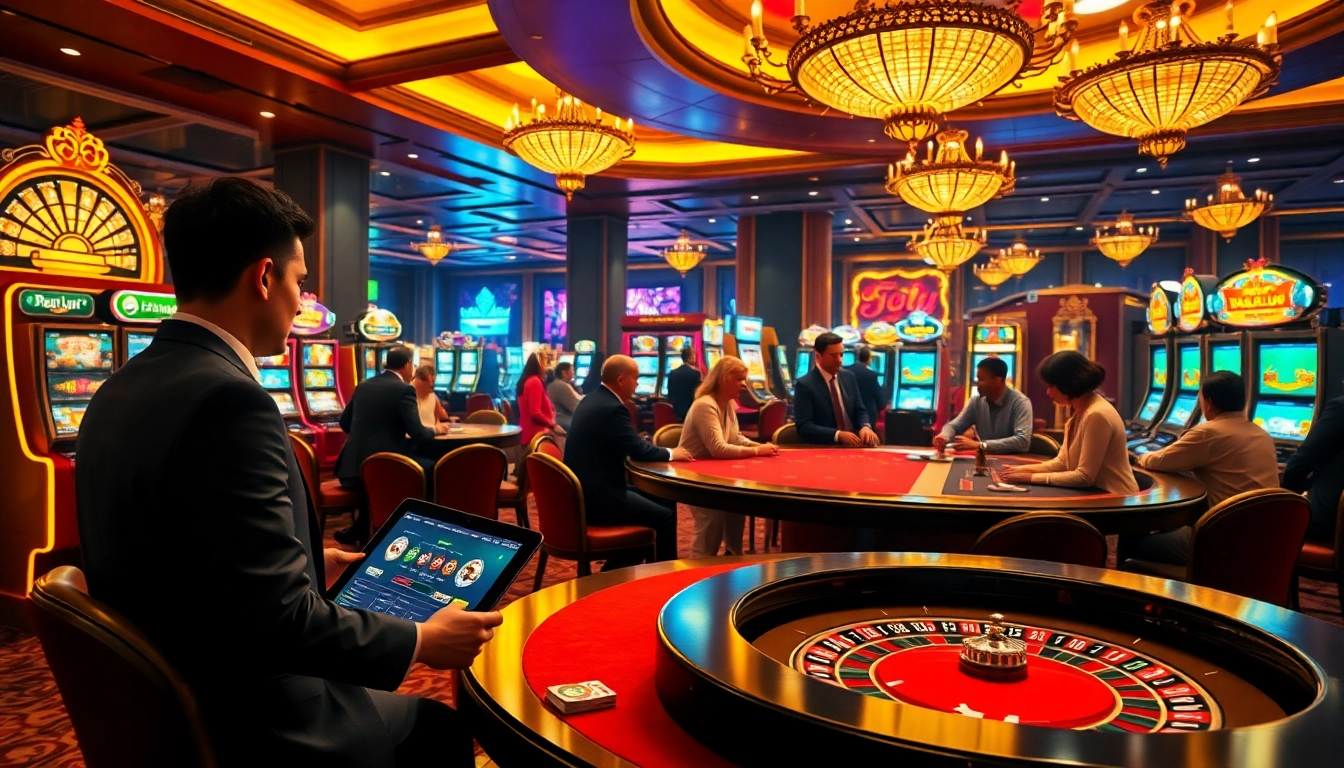 Experience the thrilling game of raja luck at a vibrant casino table.